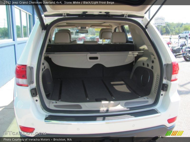 Stone White / Black/Light Frost Beige 2012 Jeep Grand Cherokee Overland 4x4