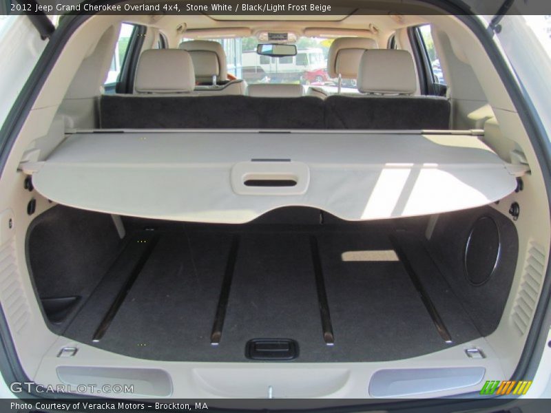 Stone White / Black/Light Frost Beige 2012 Jeep Grand Cherokee Overland 4x4