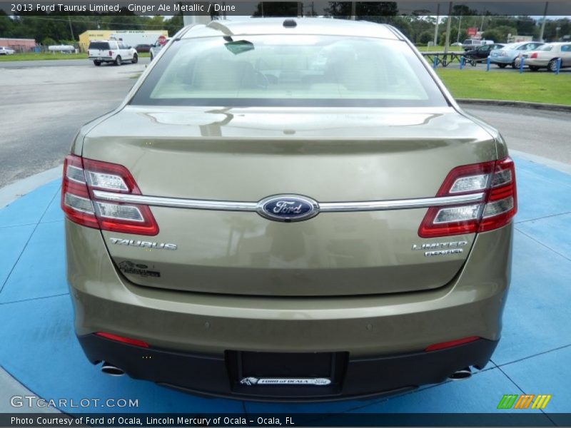 Ginger Ale Metallic / Dune 2013 Ford Taurus Limited