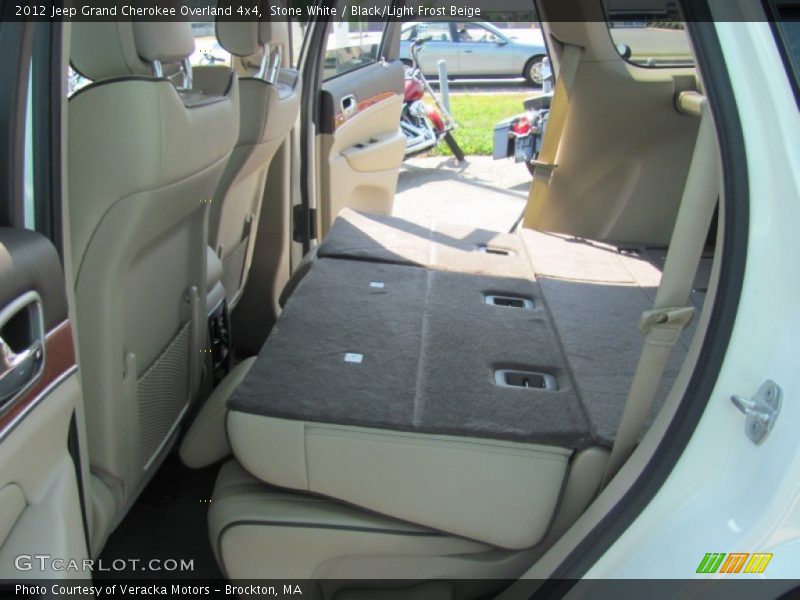Stone White / Black/Light Frost Beige 2012 Jeep Grand Cherokee Overland 4x4