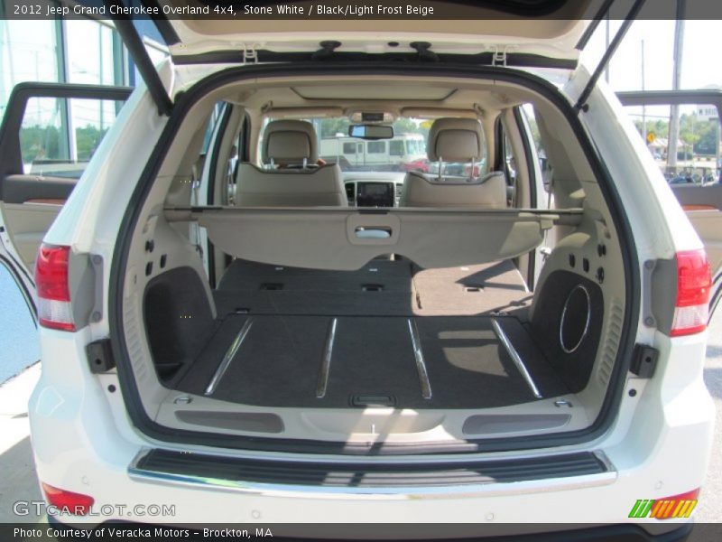 Stone White / Black/Light Frost Beige 2012 Jeep Grand Cherokee Overland 4x4