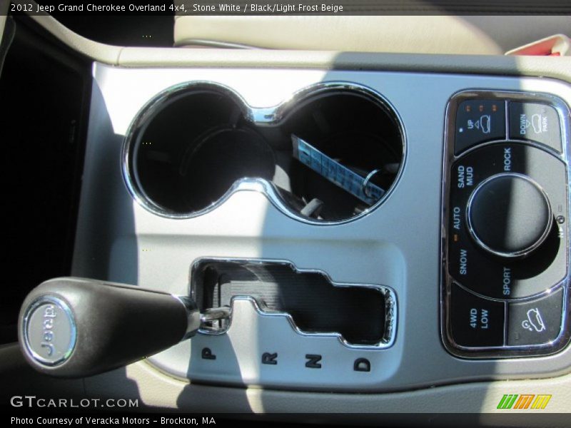 Stone White / Black/Light Frost Beige 2012 Jeep Grand Cherokee Overland 4x4