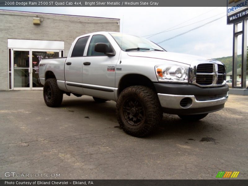 Bright Silver Metallic / Medium Slate Gray 2008 Dodge Ram 2500 ST Quad Cab 4x4