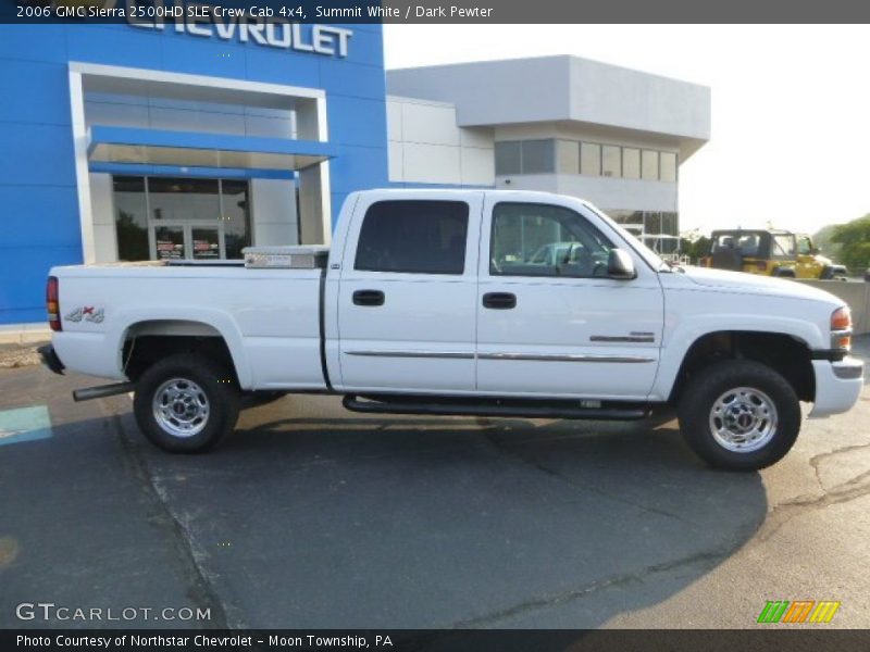 Summit White / Dark Pewter 2006 GMC Sierra 2500HD SLE Crew Cab 4x4