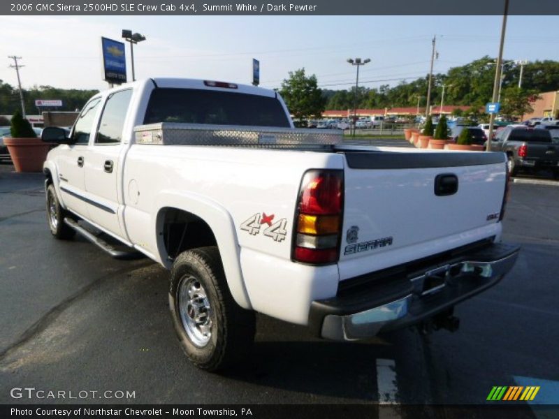 Summit White / Dark Pewter 2006 GMC Sierra 2500HD SLE Crew Cab 4x4