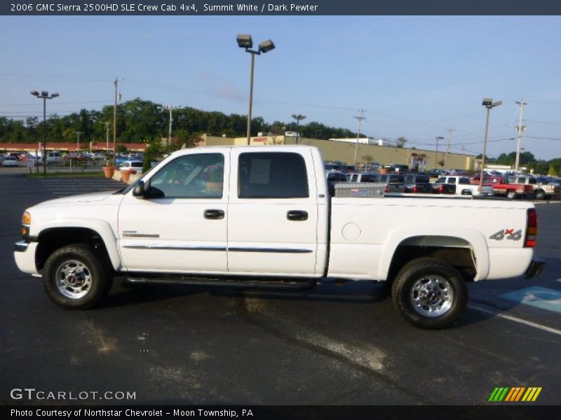 Summit White / Dark Pewter 2006 GMC Sierra 2500HD SLE Crew Cab 4x4
