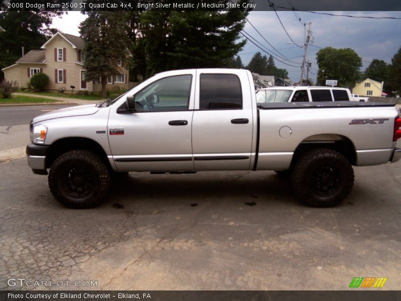 Bright Silver Metallic / Medium Slate Gray 2008 Dodge Ram 2500 ST Quad Cab 4x4