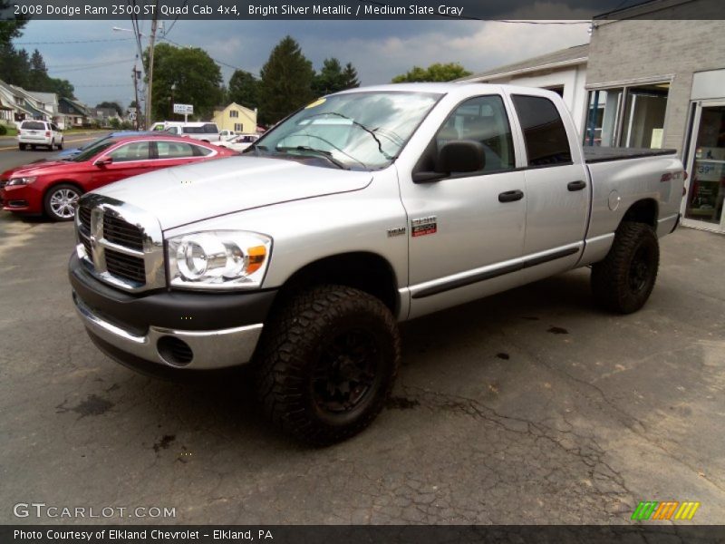Bright Silver Metallic / Medium Slate Gray 2008 Dodge Ram 2500 ST Quad Cab 4x4