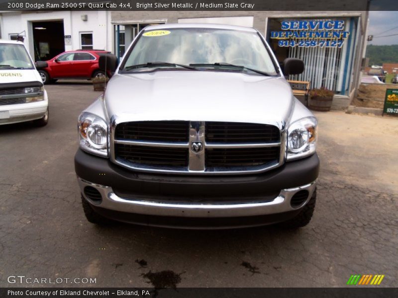 Bright Silver Metallic / Medium Slate Gray 2008 Dodge Ram 2500 ST Quad Cab 4x4