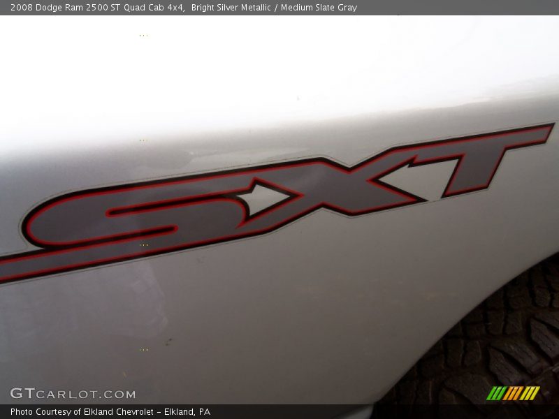 Bright Silver Metallic / Medium Slate Gray 2008 Dodge Ram 2500 ST Quad Cab 4x4