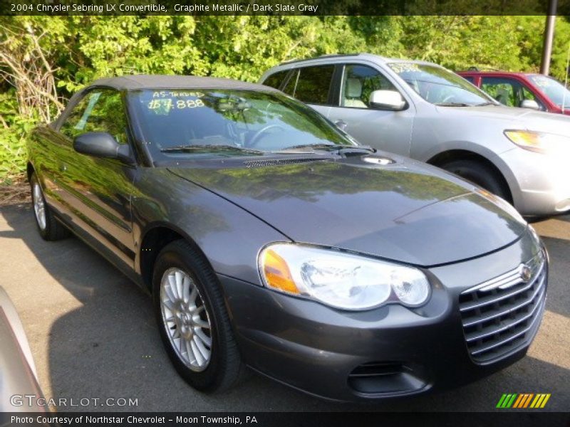 Graphite Metallic / Dark Slate Gray 2004 Chrysler Sebring LX Convertible