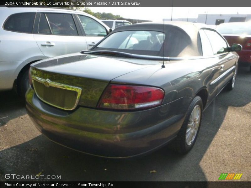 Graphite Metallic / Dark Slate Gray 2004 Chrysler Sebring LX Convertible