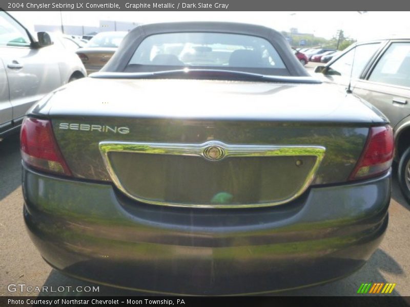 Graphite Metallic / Dark Slate Gray 2004 Chrysler Sebring LX Convertible