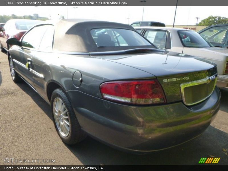 Graphite Metallic / Dark Slate Gray 2004 Chrysler Sebring LX Convertible