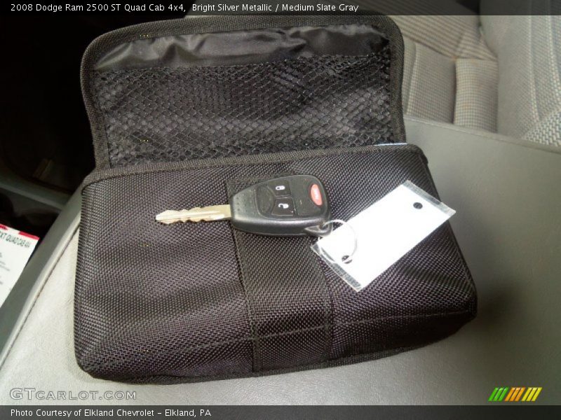 Bright Silver Metallic / Medium Slate Gray 2008 Dodge Ram 2500 ST Quad Cab 4x4