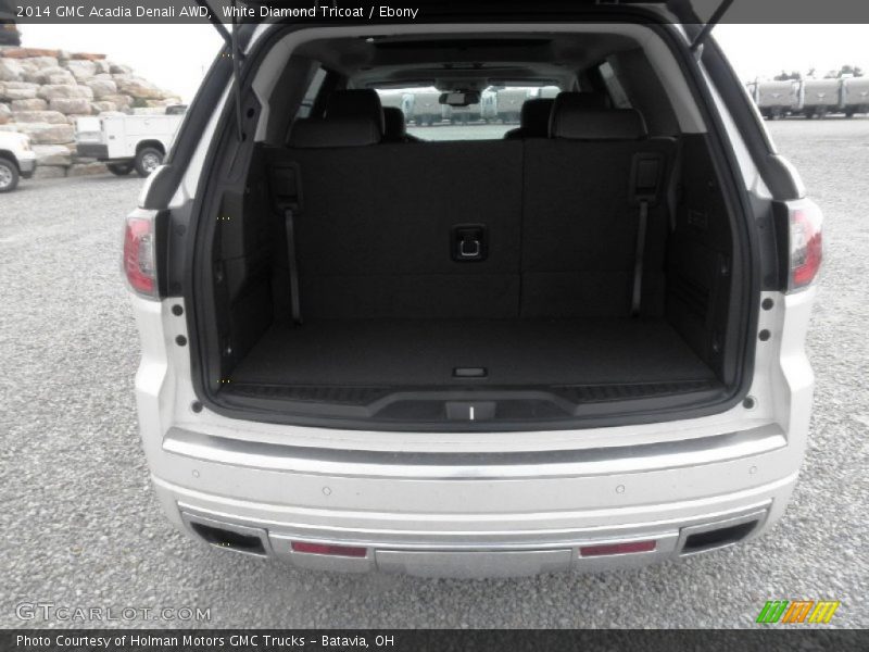 White Diamond Tricoat / Ebony 2014 GMC Acadia Denali AWD