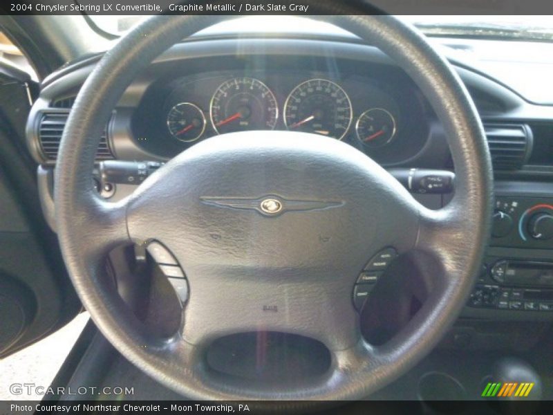 Graphite Metallic / Dark Slate Gray 2004 Chrysler Sebring LX Convertible