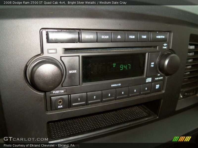 Bright Silver Metallic / Medium Slate Gray 2008 Dodge Ram 2500 ST Quad Cab 4x4