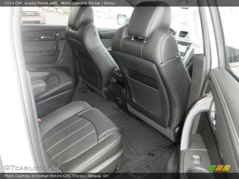 White Diamond Tricoat / Ebony 2014 GMC Acadia Denali AWD