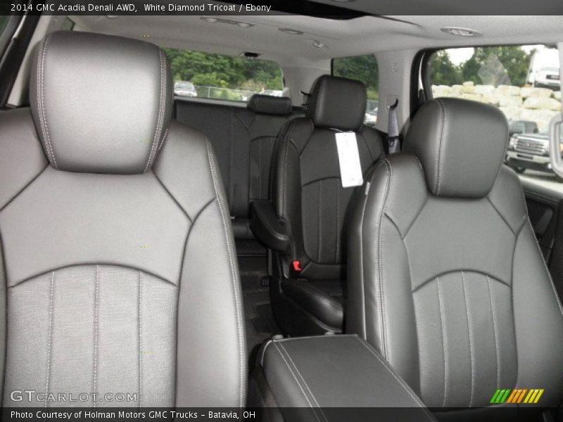 White Diamond Tricoat / Ebony 2014 GMC Acadia Denali AWD