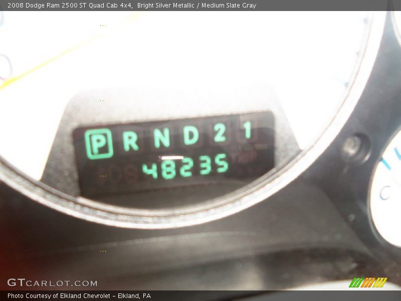 Bright Silver Metallic / Medium Slate Gray 2008 Dodge Ram 2500 ST Quad Cab 4x4