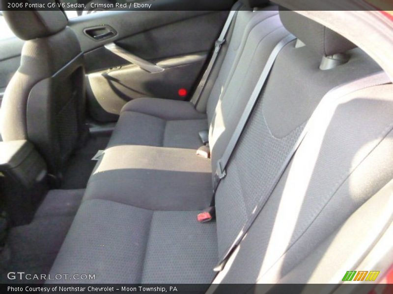 Crimson Red / Ebony 2006 Pontiac G6 V6 Sedan