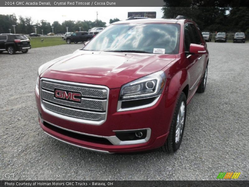 Crystal Red Tintcoat / Cocoa Dune 2014 GMC Acadia Denali