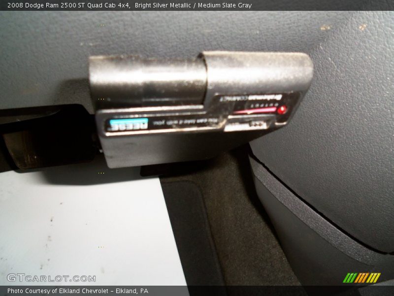 Bright Silver Metallic / Medium Slate Gray 2008 Dodge Ram 2500 ST Quad Cab 4x4