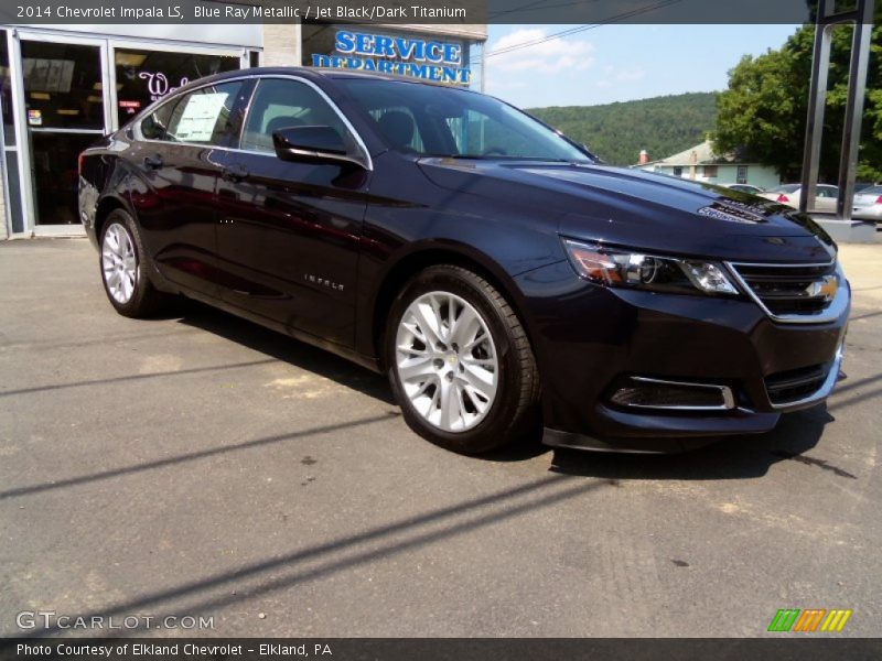Blue Ray Metallic / Jet Black/Dark Titanium 2014 Chevrolet Impala LS