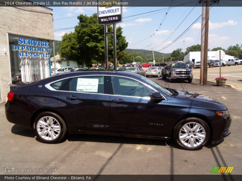 Blue Ray Metallic / Jet Black/Dark Titanium 2014 Chevrolet Impala LS