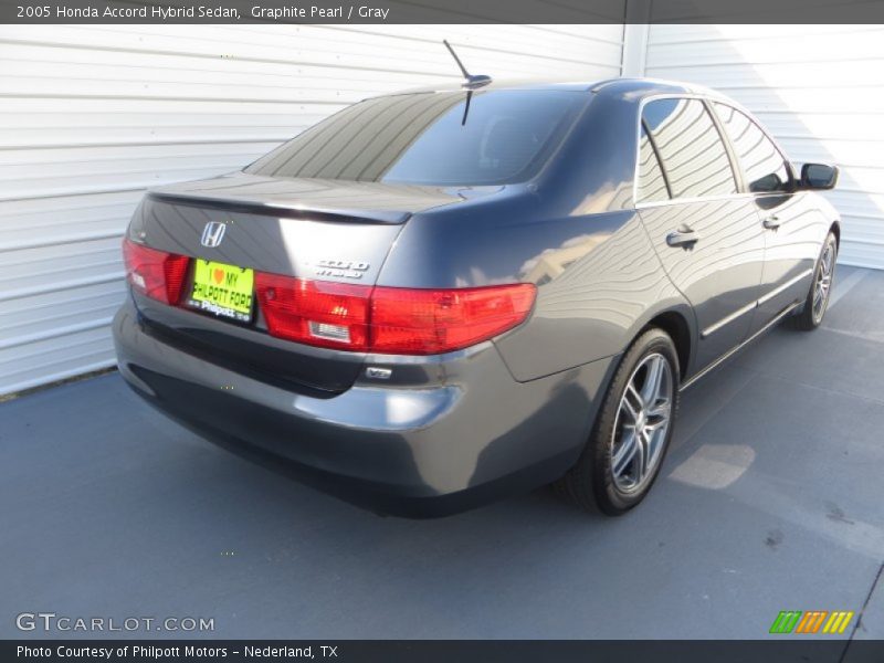 Graphite Pearl / Gray 2005 Honda Accord Hybrid Sedan