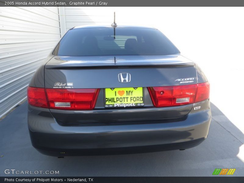 Graphite Pearl / Gray 2005 Honda Accord Hybrid Sedan