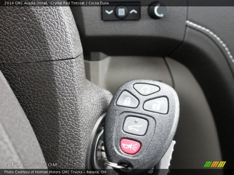 Crystal Red Tintcoat / Cocoa Dune 2014 GMC Acadia Denali