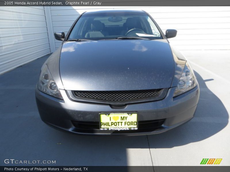 Graphite Pearl / Gray 2005 Honda Accord Hybrid Sedan