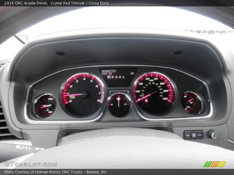 Crystal Red Tintcoat / Cocoa Dune 2014 GMC Acadia Denali