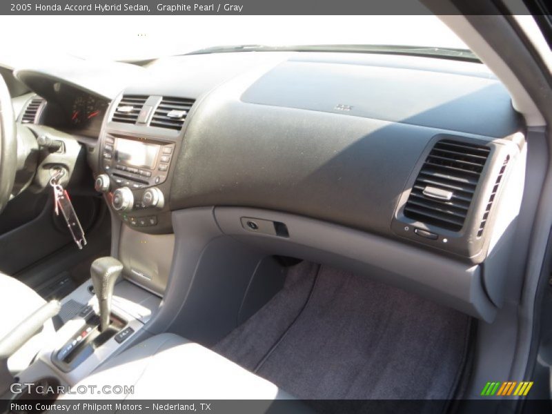 Graphite Pearl / Gray 2005 Honda Accord Hybrid Sedan