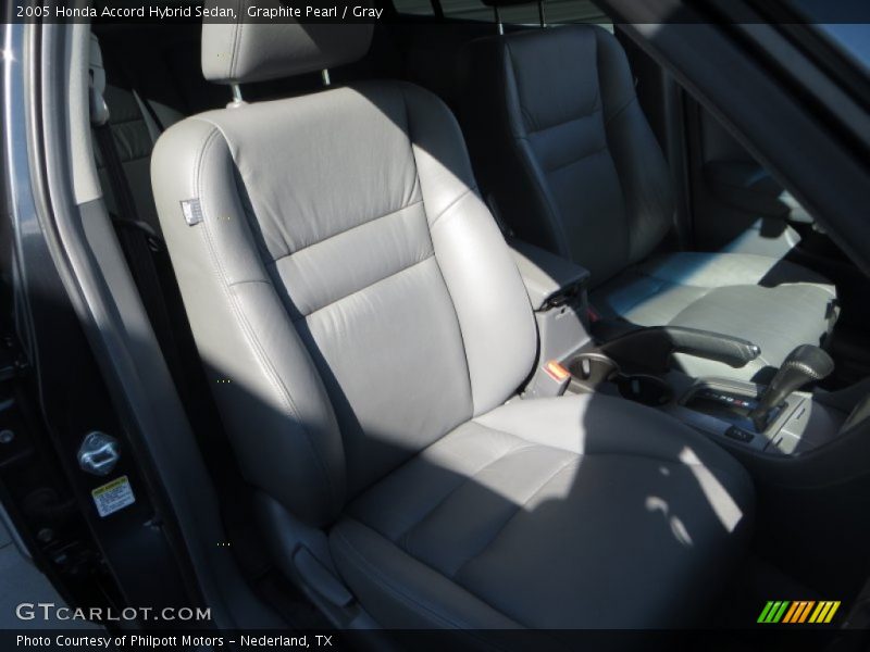 Graphite Pearl / Gray 2005 Honda Accord Hybrid Sedan