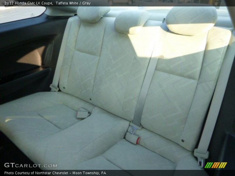 Taffeta White / Gray 2012 Honda Civic LX Coupe
