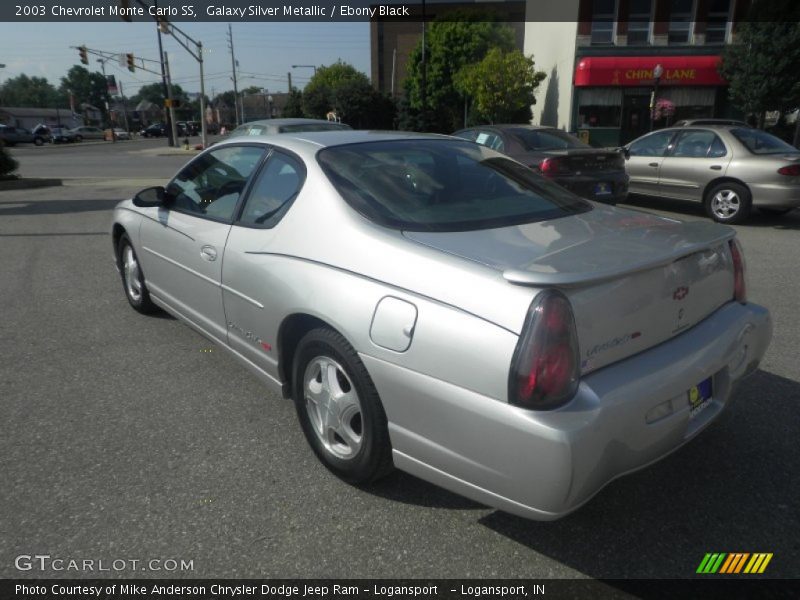 Galaxy Silver Metallic / Ebony Black 2003 Chevrolet Monte Carlo SS