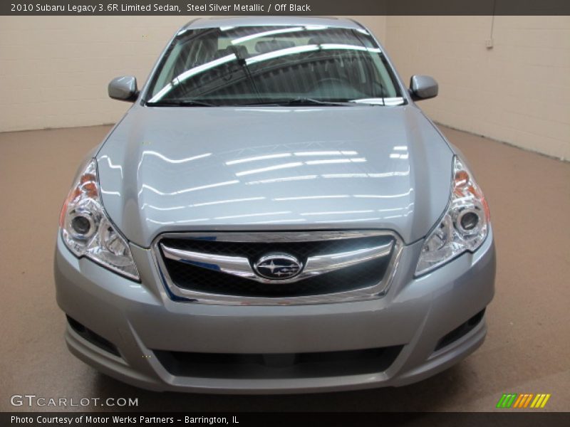 Steel Silver Metallic / Off Black 2010 Subaru Legacy 3.6R Limited Sedan