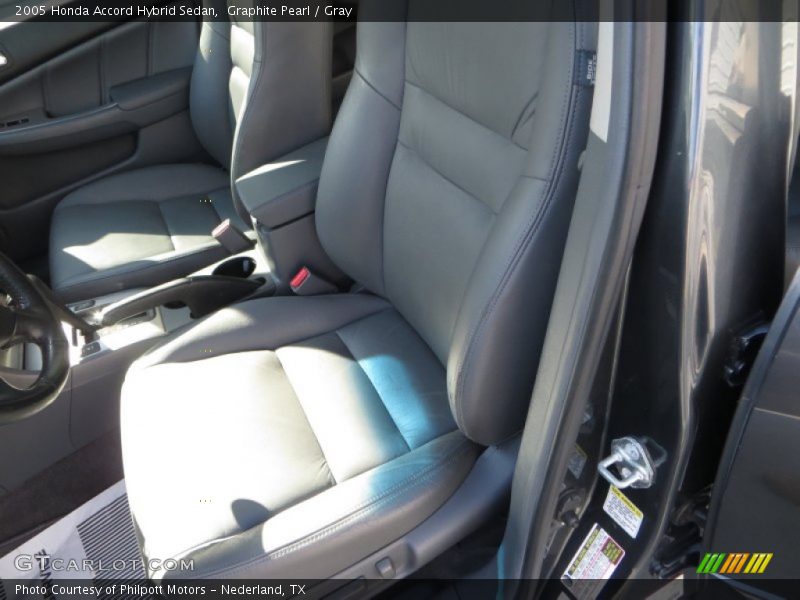 Graphite Pearl / Gray 2005 Honda Accord Hybrid Sedan