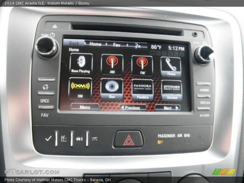 Iridium Metallic / Ebony 2014 GMC Acadia SLE