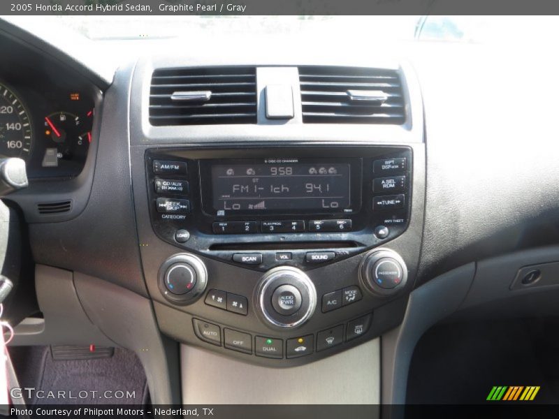 Graphite Pearl / Gray 2005 Honda Accord Hybrid Sedan