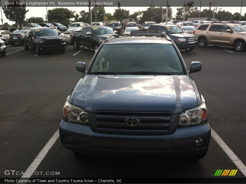 Bluestone Metallic / Ivory Beige 2006 Toyota Highlander V6
