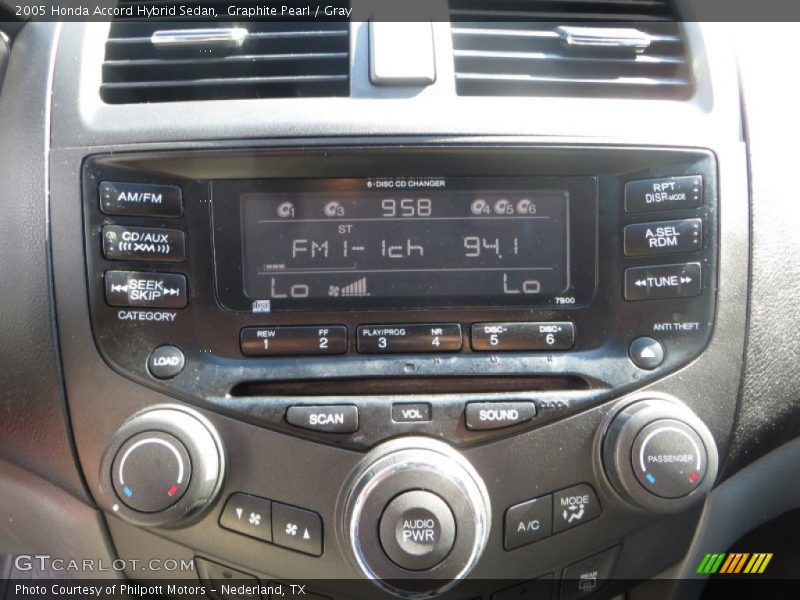 Graphite Pearl / Gray 2005 Honda Accord Hybrid Sedan