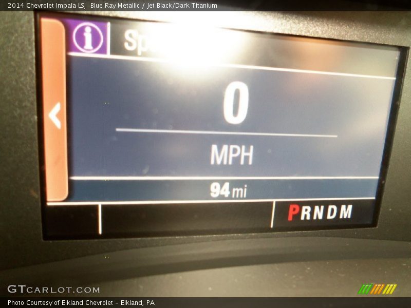 Blue Ray Metallic / Jet Black/Dark Titanium 2014 Chevrolet Impala LS