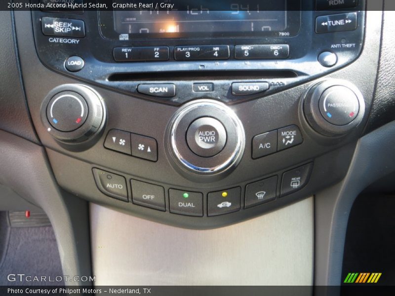 Graphite Pearl / Gray 2005 Honda Accord Hybrid Sedan