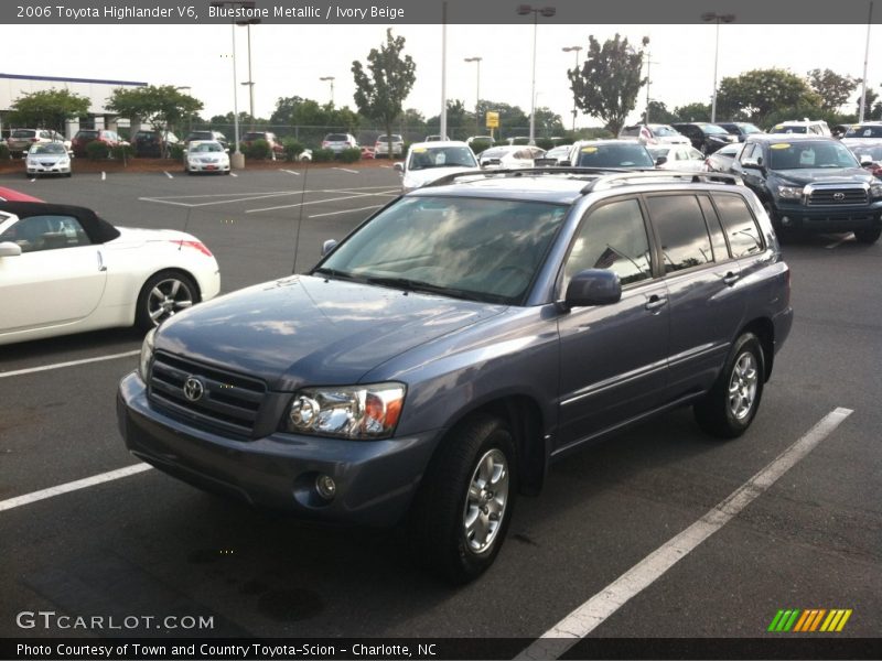 Bluestone Metallic / Ivory Beige 2006 Toyota Highlander V6