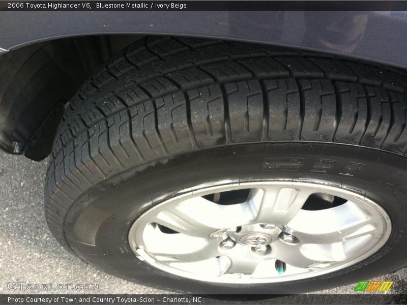Bluestone Metallic / Ivory Beige 2006 Toyota Highlander V6