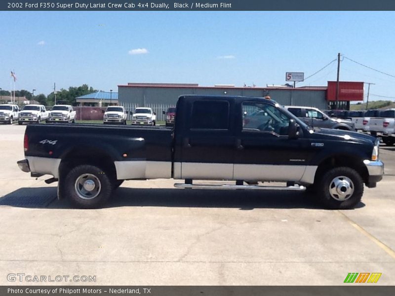 Black / Medium Flint 2002 Ford F350 Super Duty Lariat Crew Cab 4x4 Dually